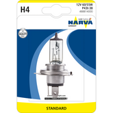 Bec auto cu halogen pentru far Narva H4 Standard, 12V, 55W, 1 Buc